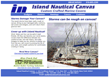 Tablet Screenshot of islandnauticalcanvas.com